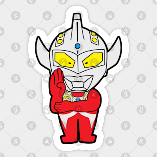 Ultraman Taro Attack Sticker by mighty corps studio